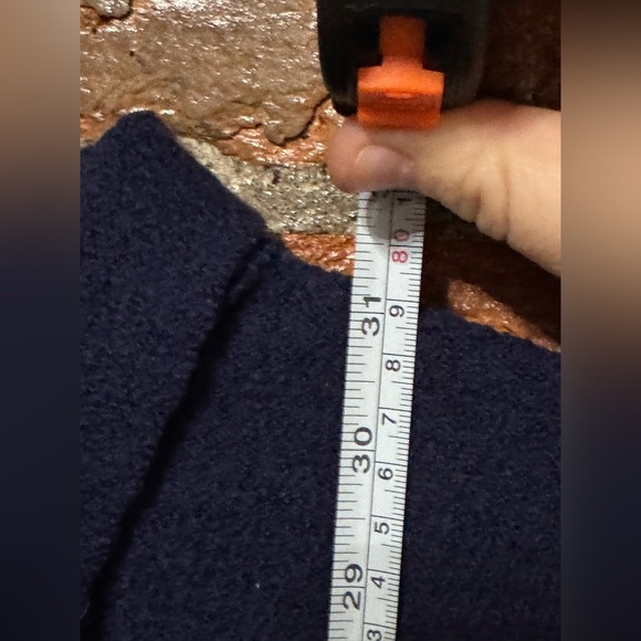 Vintage Marimekko X Rivta Falla Deep Navy Blue Knit Wool Jacket Size Large - Picture 5 of 6